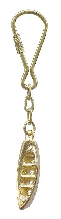 Keychain - Rowboat brass - marine decoration