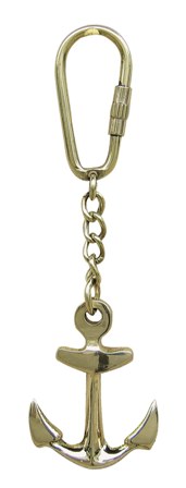 Keychain - Brass Anchor - marine decoration